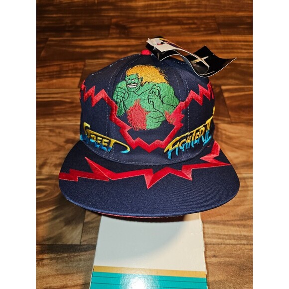 NEW Vintage Street Fighter II SNES Promo Blanka Vega Jagged Edge Hat Snapback - Picture 1 of 9